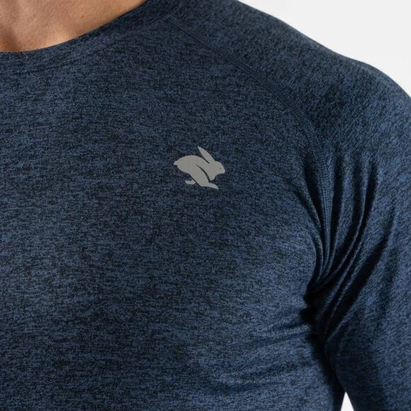 Run Rabbit California - EZ Tee Long Sleeve RM132 | XL | Heather Blue Eclipse - Picture 4 of 6